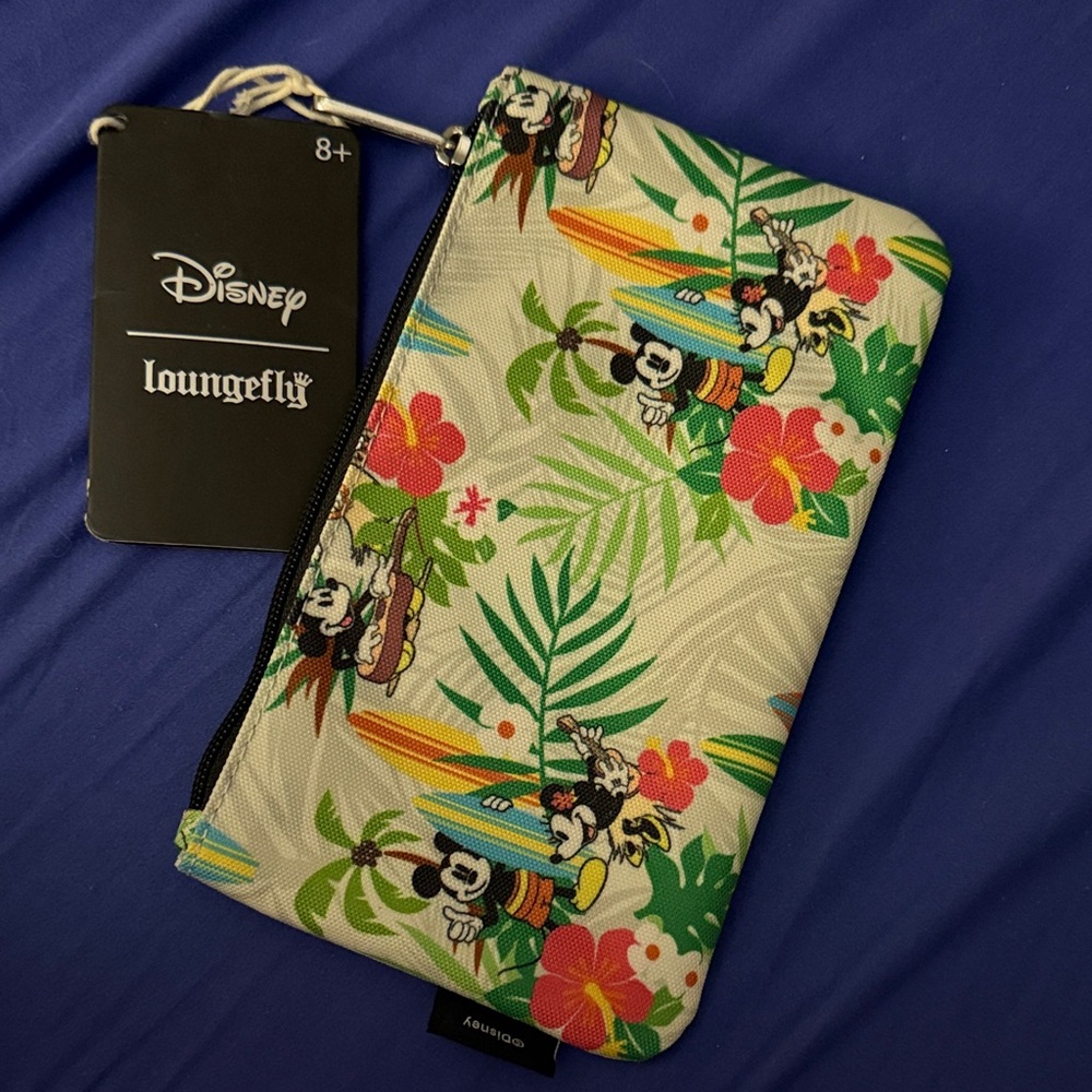 NWT Disney Loungefly Mickey Mouse Polynesian Tropical Pouch